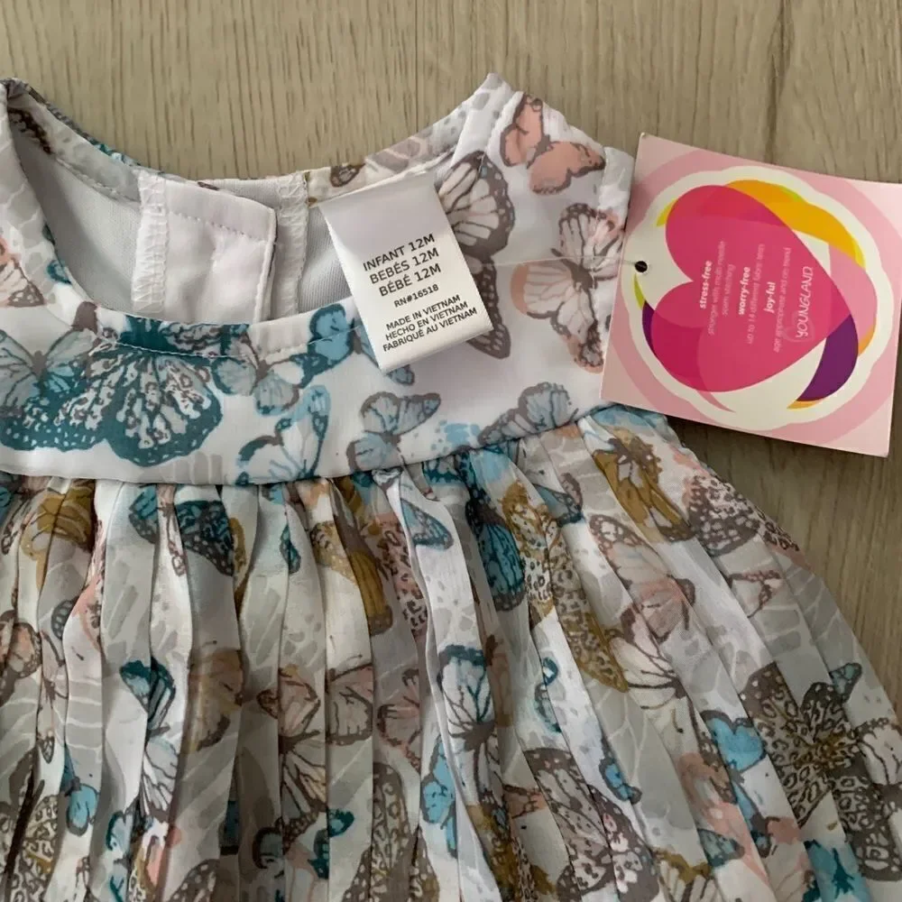 Youngland Baby Girls' Pleated Shift Dress